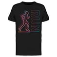 thumbnail image 1 of Run Graphic T-Shirt Men -Image by Shutterstock, Male Large, 1 of 2