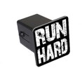 thumbnail image 1 of Run Hard - Marathon Runner Running 2" Tow Trailer Hitch Cover Plug Insert, 1 of 1