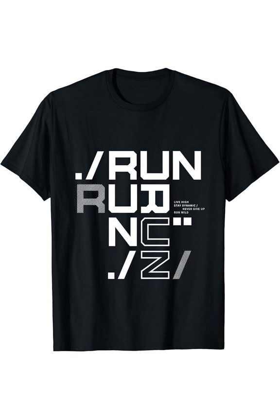 Run Illustration Graphic Designs T-Shirt