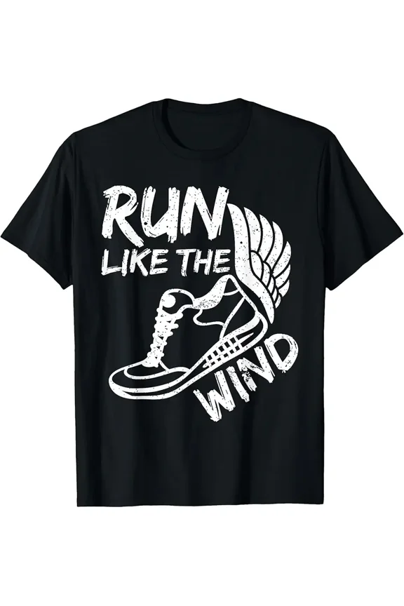 Run Like The Wind Sport Fun Active Runner Gift T-Shirt