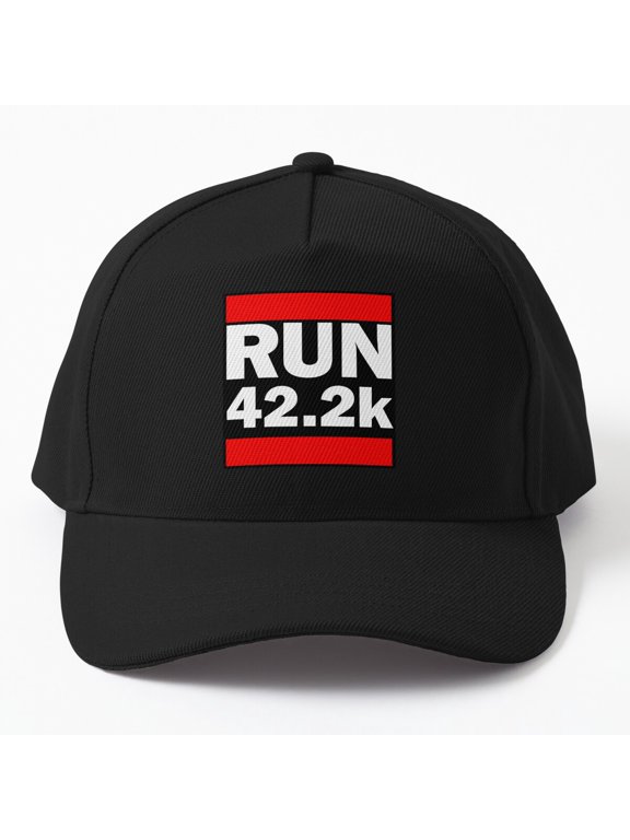 Run Marathon 42.2 KM Baseball Hat, Father's Day Runner Sports Graphic Design, Classic Cap