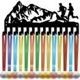 Run Medal Holder Hanger Medals Display Rack Black Mountain Metal Iron