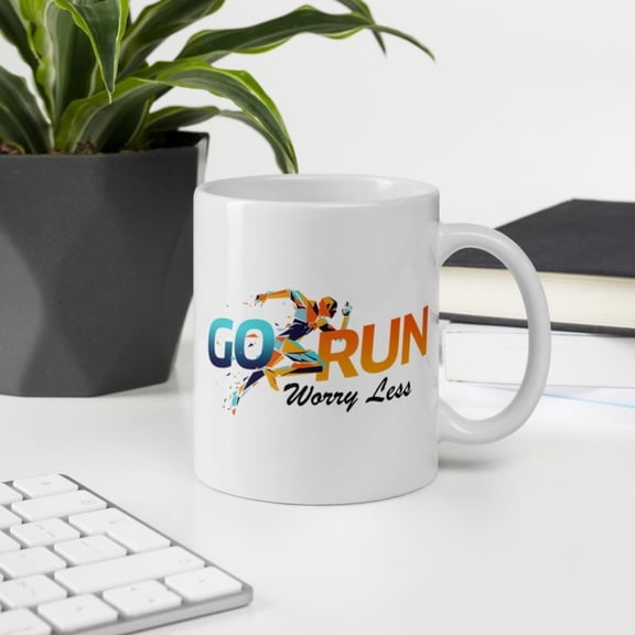 Run More Worress, Running Mug, Runner Gift, Gif Runners, Funny Running Mug, mpfire Mug, Running Gift, Gift Her, Gift Him.