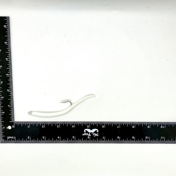 Run Off Lures Replacement Tubed Hooks 7/0 - 4 Pack, White