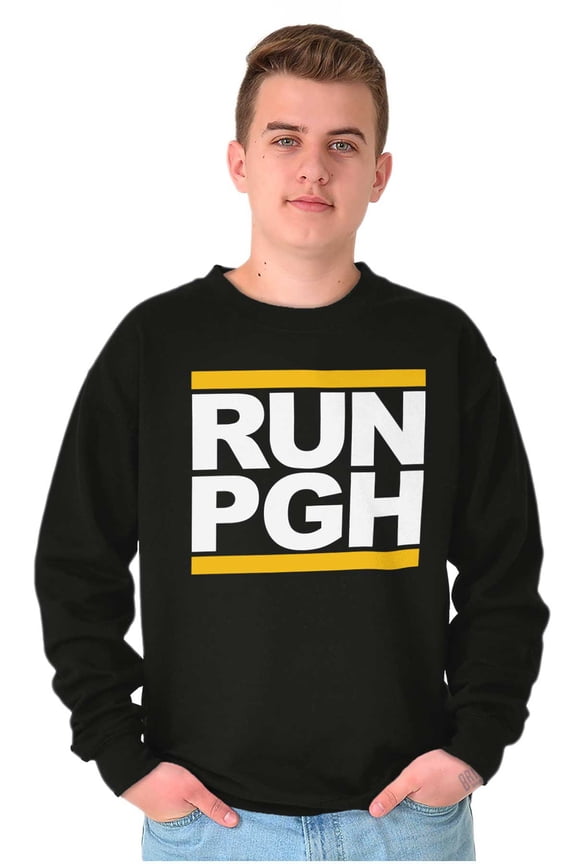 Run Pittsburgh Pennsylvania PA Unisex Plus Fleece Graphic Sweatshirt Brisco Brands 5X