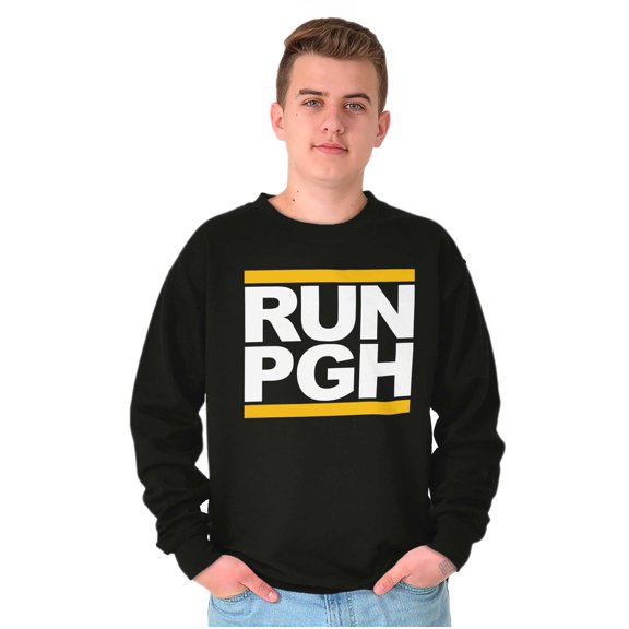 Run Pittsburgh Pennsylvania PA Sweatshirt for Men or Women Brisco Brands S