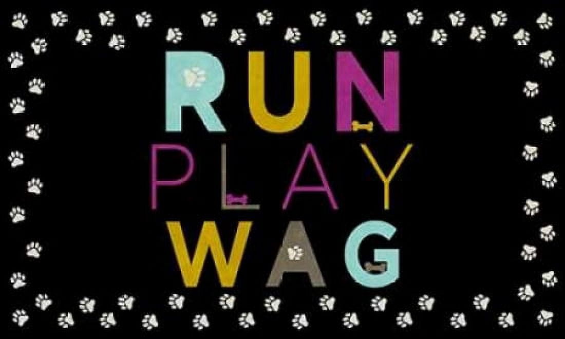 Run Play Wag Canvas Art - SD Graphics Studio (24 x 36)