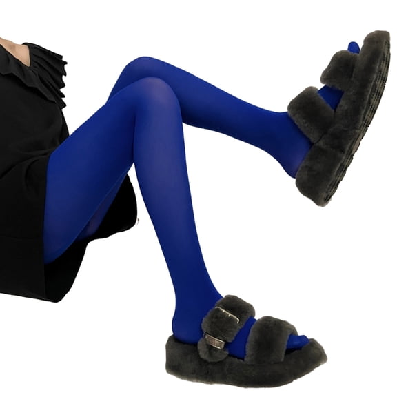 Run Resistant Solid Colored Semi Opaque Footed Tights High Waist Pantyhose Control Top Tights Costume