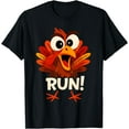 thumbnail image 1 of Run Turkey Funny Thanksgiving Running Humor Turkey Trot T-Shirt, 1 of 4