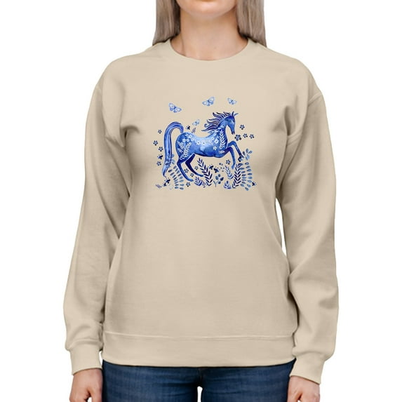 Run Wild And Free Sweatshirt Women -Jennifer Paxton Parker Designs, Female 5X-Large