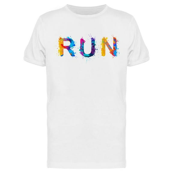 Run Word T-Shirt Men -Image by Shutterstock, Male Large