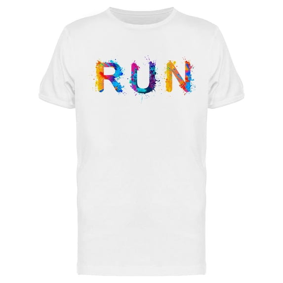 Run Word T-Shirt Men -Image by Shutterstock, Male Medium