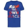 thumbnail image 1 of Run Your Own Race T-Shirt Men -Image by Shutterstock, Male x-Large, 1 of 2