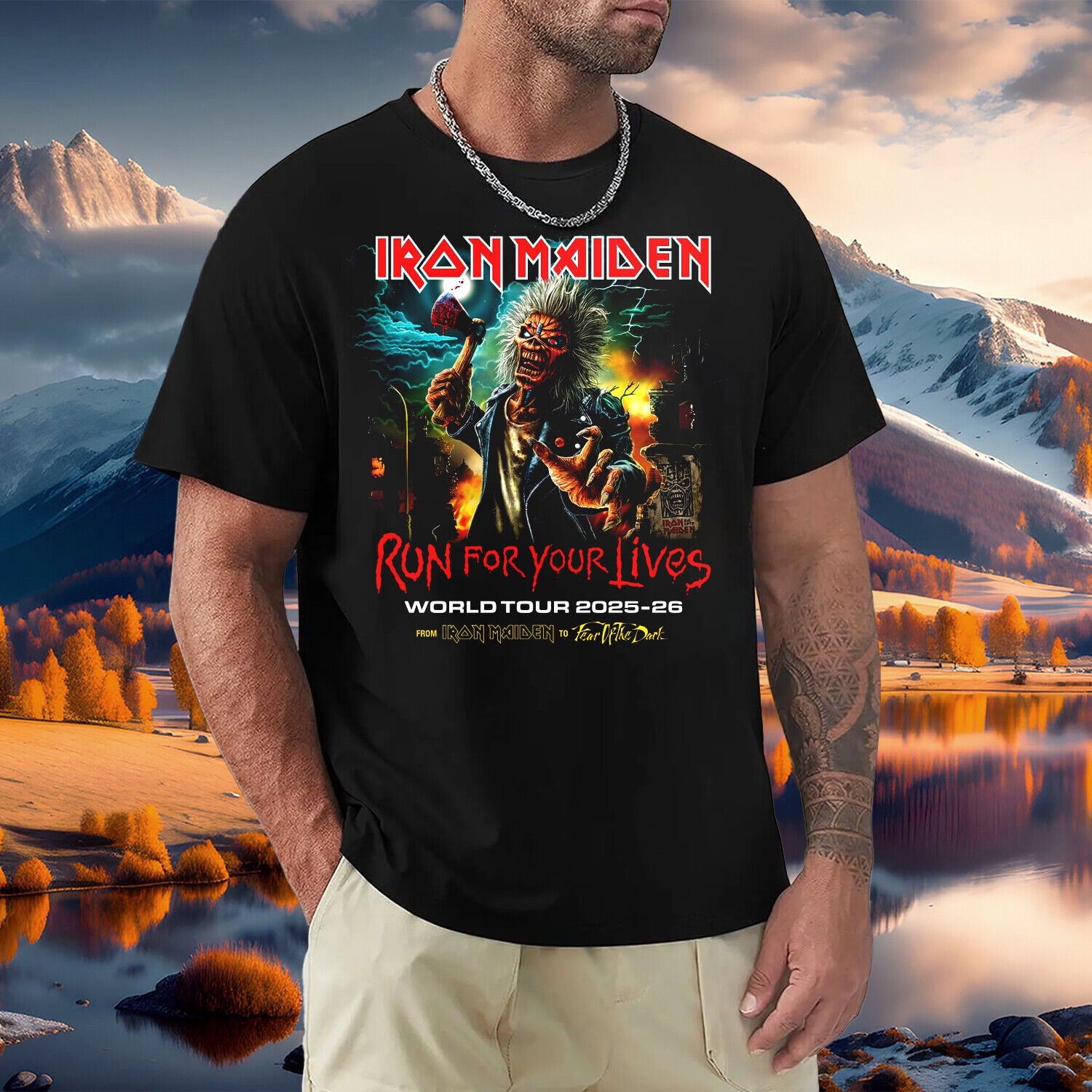Run for Your Lives World Tour 2025 IRON MAIDEN to Fear Of The Dark T