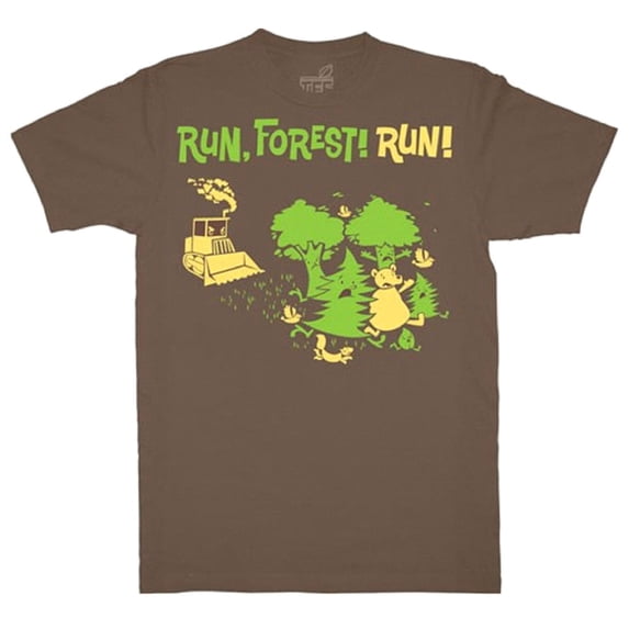 Run, forest! Run! Junior Women's T-Shirt (Large)