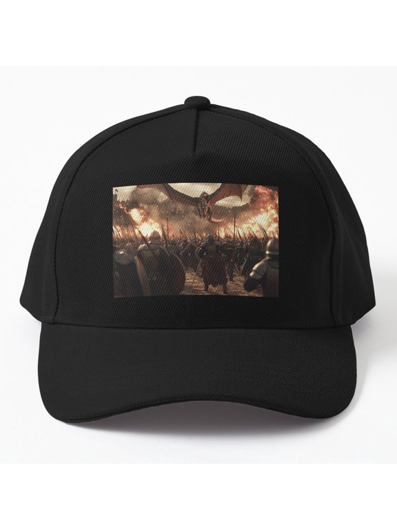 Run or Fight Baseball Cap, Bold Action Statement Graphic Design, Classic Everyday Hat