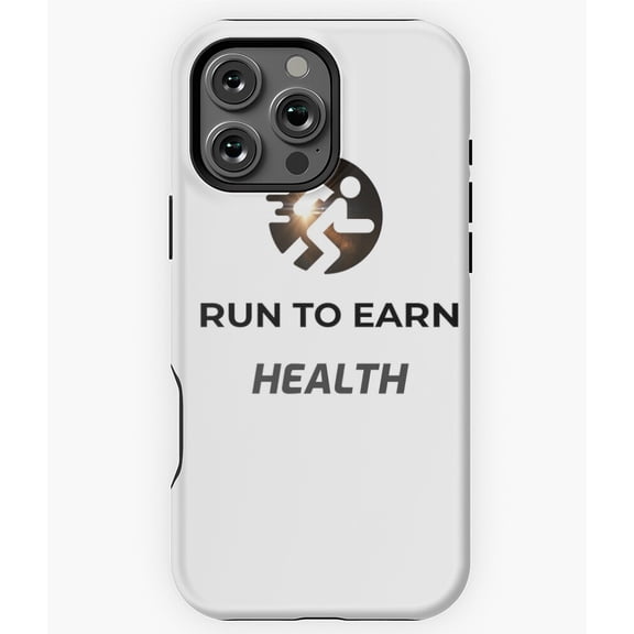 Run to Earn Health Fitness Phone Case for iPhone 16 15 14 13 12 11 Pro Max