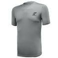 thumbnail image 1 of RunFlyte Men's Basics Short Sleeve Moisture-Wicking T-Shirt Light Grey/Black f1002-ggk, 1 of 3