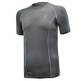 thumbnail image 1 of RunFlyte Men's Flyte Compression - Short Sleeve - Moisture Wicking T-Shirt Dark Grey/Light Grey f1212-dbg, 1 of 3