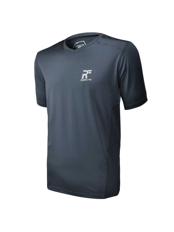 Men's HyperVent PRM V-Neck T-Shirt Dark Grey f1207-ggg