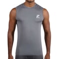 thumbnail image 1 of RunFlyte Men's Sleeveless Tank Top Shirt - Training - Workout Grey/White, 1 of 3