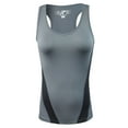 thumbnail image 1 of RunFlyte Women's Brisk Tank Top - Fitted - Moisture Wicking - Yoga Charcoal f3303-ggk, 1 of 4