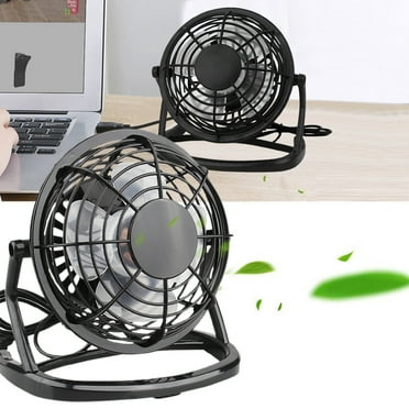 RunGou 4 Inch Mini USB Desk Fan - Portable and Quiet Electric Fan for Dorm, office, or Home, Compact and Lightweight Design, Perfect for Personal Cooling