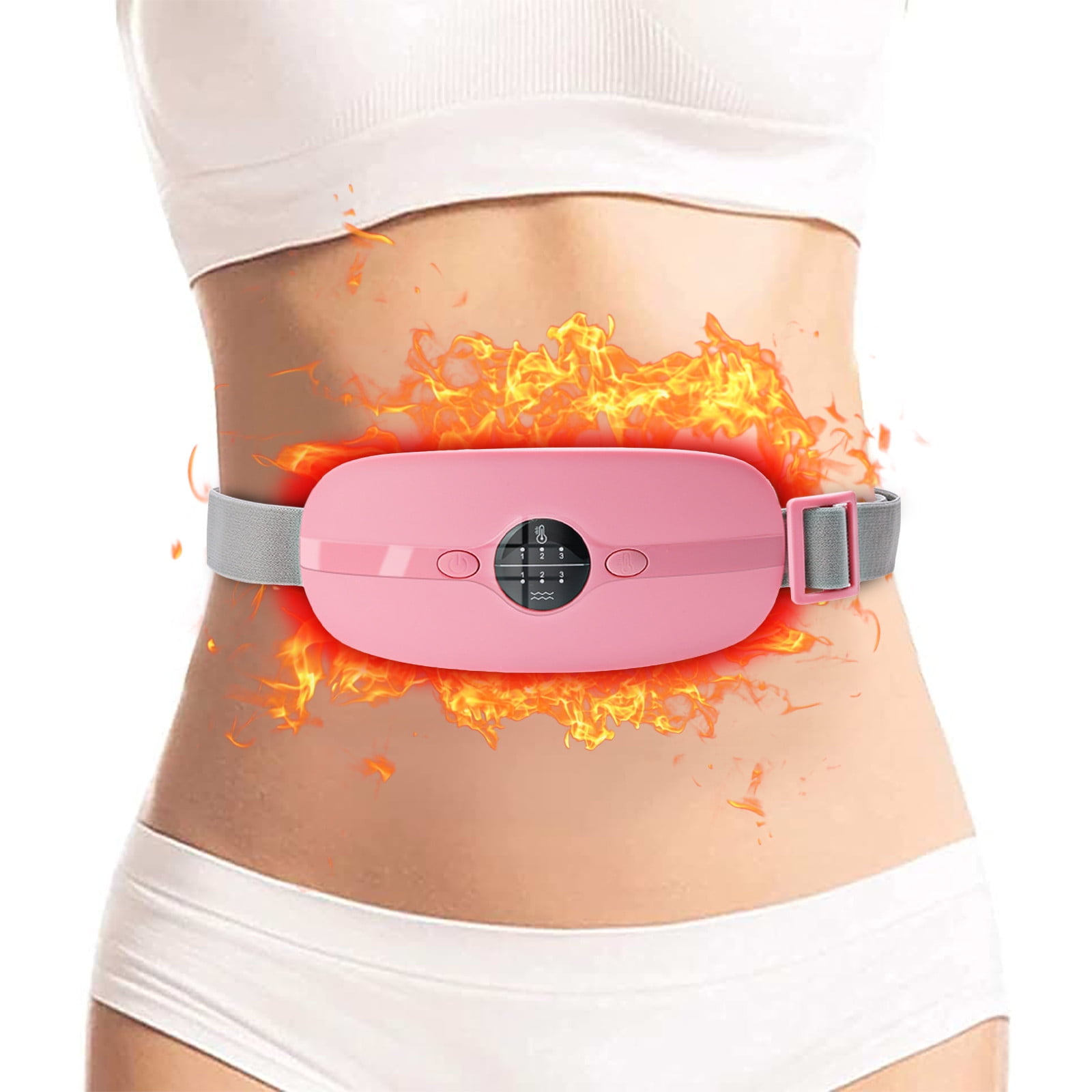 RunJia Warm Palaces Belt Aunt Instrument Ease Menstrual Cramps Waist Massage Plus Hot Compress