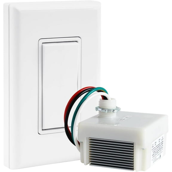 RunLessWire Dimming Self Powered (NO Batteries) Wireless Light Switch Kit - No Wiring, Battery, or WiFi Needed DIY Remote Control Basic Dimmer Kit: 1 Phase Dimmer, 1 Switch - White