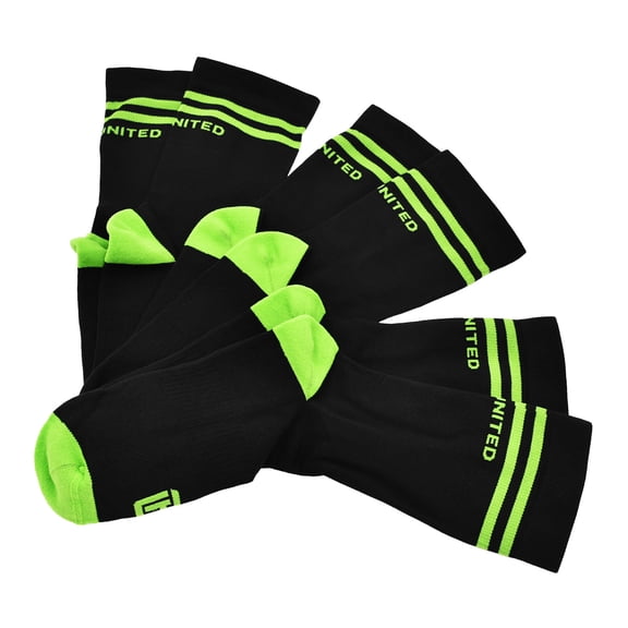 RunUnited Athletic Compression Socks for Running and Everyday Wear, 3 Pairs, Large