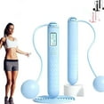 thumbnail image 1 of Runaivete Skipping Rope With Counter,Cordless Digital Jump Rope With Counter,Smart Intelligent Adjustable Digital Timer & Calorie Burned Counting With Lcd Display For Fitness, 1 of 7