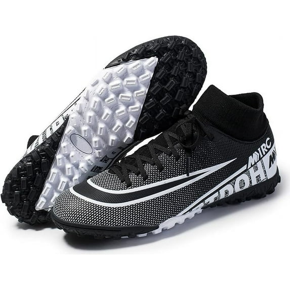 Runan Mens Cleats Football,Walking Athletic Soccer Shoes,Ag Cleats Outdoor Training