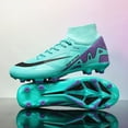 thumbnail image 1 of Runan soccer cleats for mens womens turf soccer shoes indoor footall cleats high ankle TF AG FG football boots wide training sneaker, 1 of 9