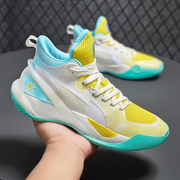 Runan women basketball shoes fashion athletic sneakers unisex outdoor sport shoes lightweight volleyball shoes non slip basketball shoes