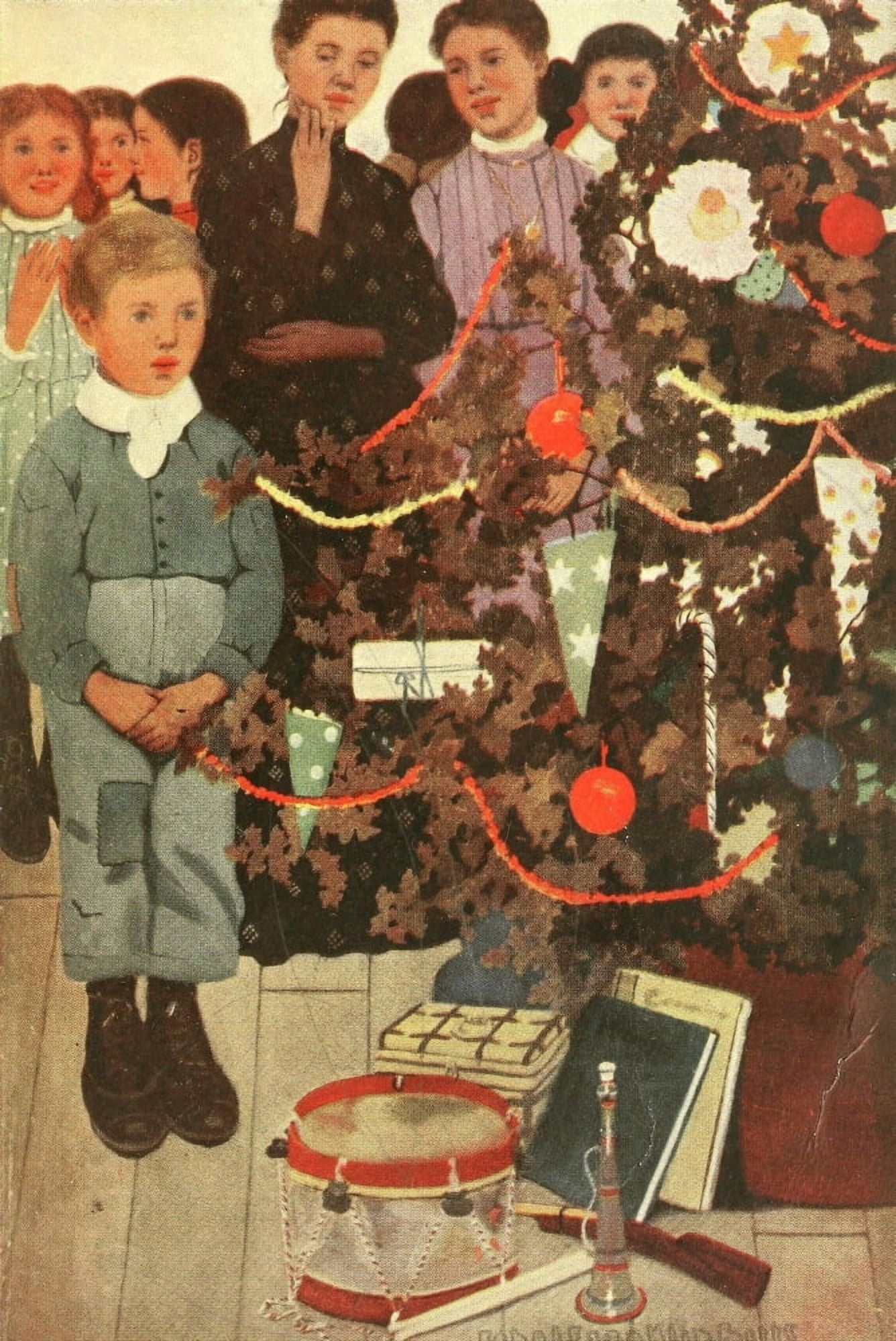 Runaway Boy 1906 Christmas Canvas Art - Ethel Franklin Betts (18 x 24)
