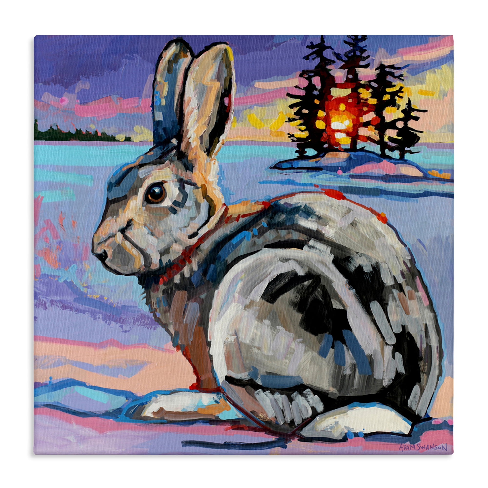 Runaway Goliath Rabbit Canvas Wall Art, design by Adam Swanson ...