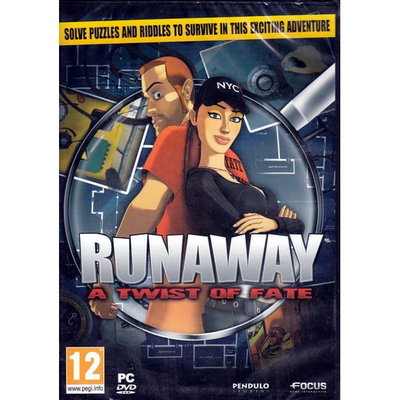 Runaway Twist of Fate (PC Game) Lots of Mysteries - Dozens of Characters - 100's of Places