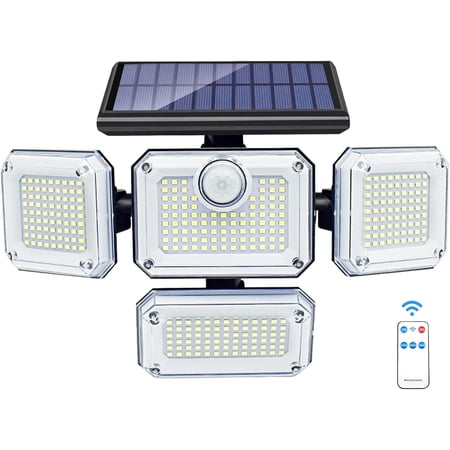 Runbaixing Solar Powered Motion Sensor LED Flood Lights