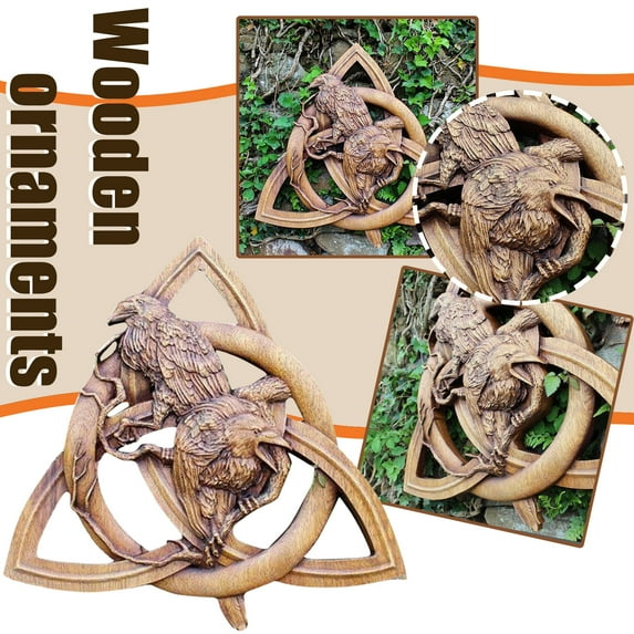 Rune Wood Norse Norse Gods Hanging Carving Wall Home