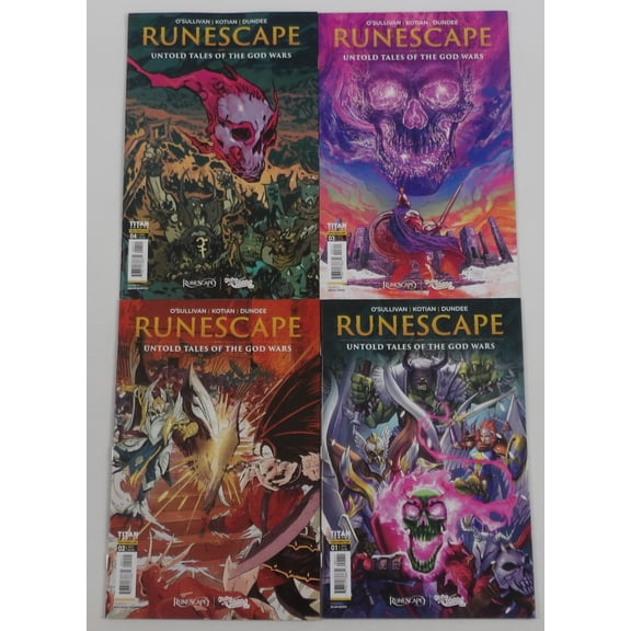 Runescape: Untold Tales of the God Wars #1-4 VF/NM complete series 800 Runecoins ; Titan