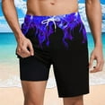 thumbnail image 1 of Runfenguu Biker Shorts Set, Tankinis With Shorts Men Casual Fashion Print Shorts With Pockets Elastic Waist Beach Pants Men Swim Shorts, 1 of 6