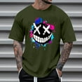 thumbnail image 1 of Runfenguu Funny Graphic Tees Summer Topsummer Fashion Casual Men'S Round Neck Printed T-Shirt, 1 of 4