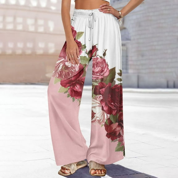 Runfenguu Golf Pants Women, Motorcycle Pants Women Women'S Solid Color Sports Loose Casual Wide Leg Pocket Pants