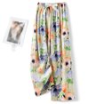 thumbnail image 1 of Runfenguu Golf Pants Women, Running Pants Women Women'S Elastic Waist Leisure Home Furnishings Printed Pants, 1 of 3