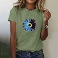 thumbnail image 1 of Runfenguu Graphic Tees For Women Trendy Women'S Graphic Tees Women'S Lover Printed T-Shirt Round Neck Short Sleeved Plus Size Top For Women, 1 of 5