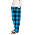 thumbnail image 1 of Runfenguu Men'S Pants Golf Pants Men Fashion Men'S Casual Plaid Printing Bandage Loose Sport Plaid Pajama Pants Trousers Full Length Pants Golf Pants, 1 of 4