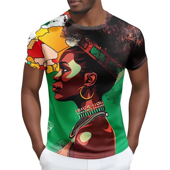 Runfenguu Mens Graphic Tees Vintage T-Shirts Oversized Print Casual Crewneck Top Short Sleeve Soft Comfy Streetwear