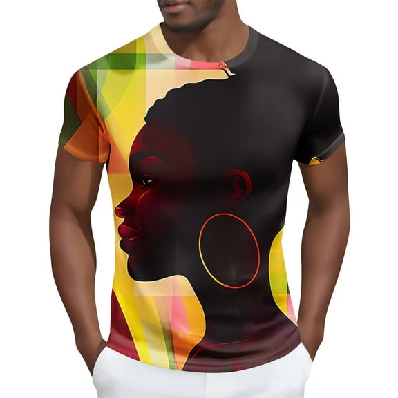 Runfenguu Mens Oversized Graphic Tee Summer Printed Casual Crewneck Shirt Fashion Muscle Harajuku Tee Tshirt