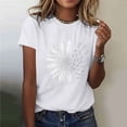 thumbnail image 1 of Runfenguu Rapper Graphic Tees Womens Tees Womens Fashion Casual Printed Round Neck Short Sleeved T-Shirt Short Sleeved Round Neck Top For Women, 1 of 5
