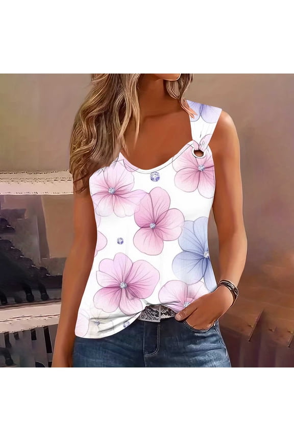 Spandex Tank Tops For Women Womens Athletic Tank Tops Women'S Solid Color Camisole Sleeveless T-Shirt Loose Tank Shapewear Tank Top